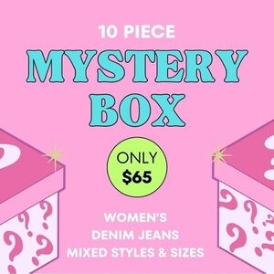 Women’s 10 Piece Mixed Sizes & Styles Denim Jeans Reseller Mystery Box